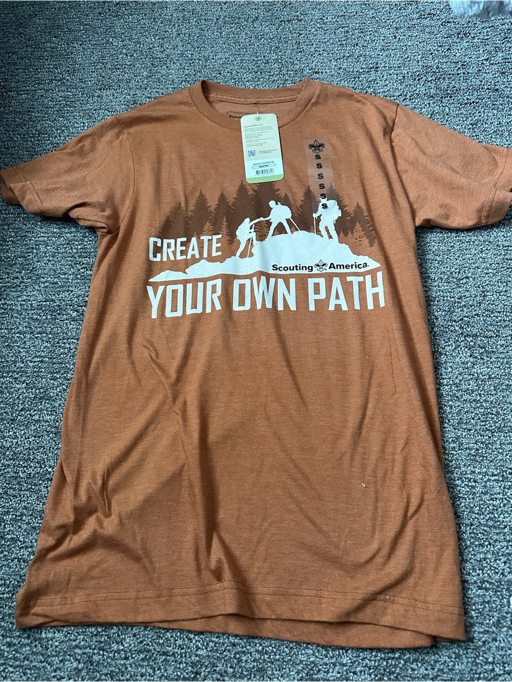 Scouting America Men's Create Your Own Path Graphic T‑Shirt - Rust